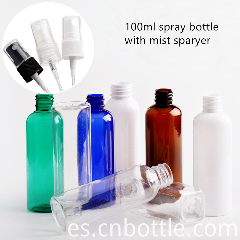 Botellas de spray transparente de 100 ml 100ml clear spray bottles